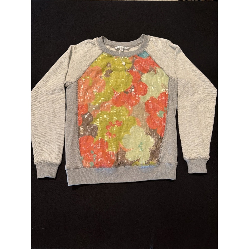 Women's Trina Turk sweatshirt sweater top Sequin Front Women's Size Small